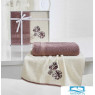 1680 Комплект махровых полотенец 'KARNA' RODOS 50x90-70х140 см Грязно-розовый