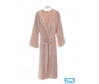 1013G10019117L Soft cotton халат DESTAN L тёмно-розовый