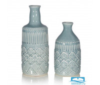 Декоративная ваза Callan (большая). Цвет голубой. Размер 12х33