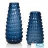 Стеклянная ваза Breeze (большая). Цвет синий. Размер 15х40 см.