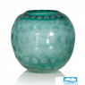 Стеклянная ваза Selentina (малая). Цвет бирюзовый. Размер 22х23