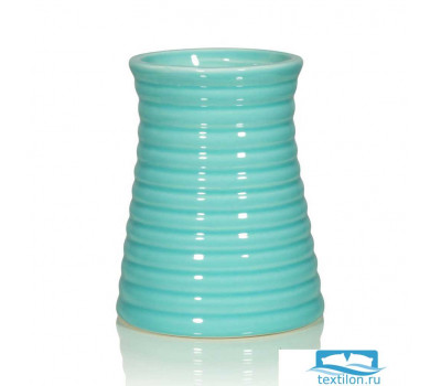 Небольшая ваза из керамики Verta. Цвет голубой. Размер 11х14