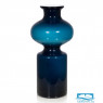 Стеклянная ваза Kelsey (B). Цвет синий. Размер 14х31 см. стекло