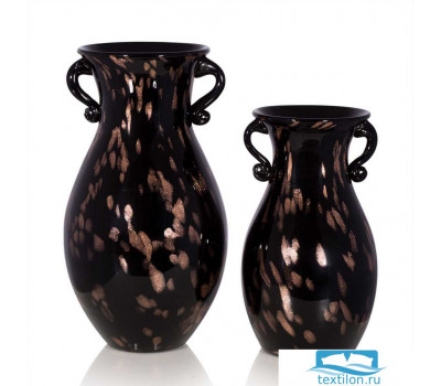 Новинка Стеклянная ваза Damira (малая). Цвет черный. Размер
