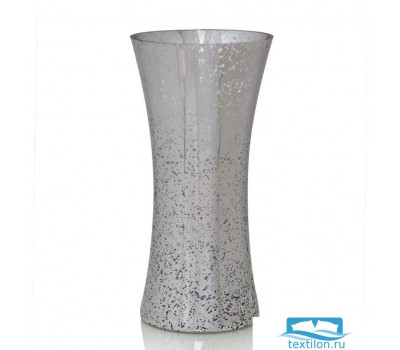 Стеклянная ваза Limba. Цвет серебряный. Размер 12х25 см. стекло