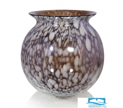 Небольшая ваза из стекла Elana. Цвет светло-коричневый. Размер