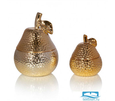 Шкатулка Gold Pear (большая). Цвет золотой. Размер 9х14 см.