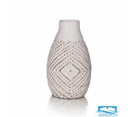 Декоративная ваза Glenn. Цвет белый. Размер 13х23 см. керамика