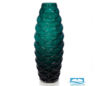 Напольная стеклянная ваза Wilfley. Цвет темно-зеленый. Размер