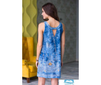 16235 Mia-Mia Платье домашнее женское 'Gloria' 170-92 (M) print # 996 синий