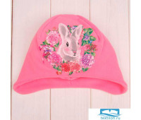 Шапка детская Collorista 'Кролик', розовый, р-р 54