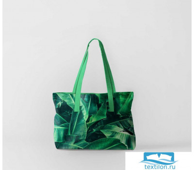 Пляжная сумка (оксфорд 50х40 см) Банановые листья