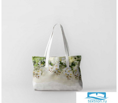 Пляжная сумка (оксфорд 50х40 см) Верх из орхидей
