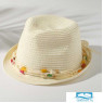 Шляпа детская 'Brasil', размер 50-52, цвет белый   4146962