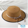 Шляпа для девочки MINAKU 'Леди', размер 52-54, цвет бежевый