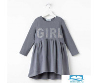 Платье KAFTAN 'Girl', серый, рост 122-128, р.34   4265503