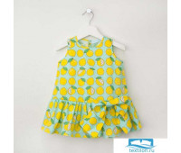 Платье KAFTAN 'Лимоны', рост 98-104, р.30, голубой   4369986