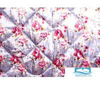Одеяло шерстяное атласное «Россыпь роз» 140х205 см.