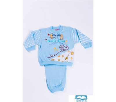 Пижама для малыша из тонкого хлопка Stella Due Gi N2356 Голубой