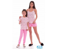 1-139а (розовый) Пижама женская 1-139а (розовый), шт, 50