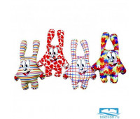 Набор игрушек-подушек «Зайцы» (Аи25наб03, 22х14, Разноцветный