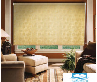 Рулонная тканевая штора, Эдем люкс, золотой, 160х160 см, 87212160160